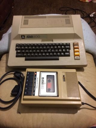 Vintage Atari 800 Computer And Tape Drive