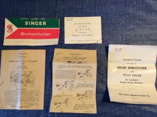 Vintage Singer Sewing Machine Attachments Accessories 6