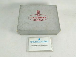 Rare Authentic Vintage Universal Geneve Watch Box 1970 