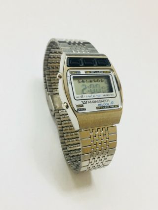 Vintage Ambassador Melody Men’s Lcd Alarm Chronograph Digital Wrist Watch (10273M 2