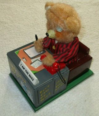 Marx Busy Bear Battery Operated Light Up Action Vintage 1960 
