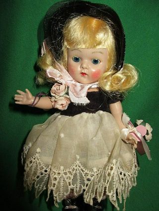 Vintage Vogue Strung Ginny Doll 1953 Becky 62 From Debutante Series W Tag