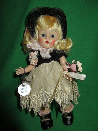Vintage Vogue Strung Ginny Doll 1953 Becky 62 from Debutante Series w Tag 2