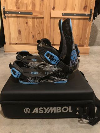 Union X Asymbol Snowboard Bindings M/L WITH CASE RARE 4