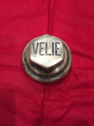 Vintage Velie (john Deere) Screw - On Hubcap