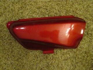 1971 - 73 Honda Cl100 Right Side Cover Vintage Plastic Panel Candy Ruby Red Cl 100