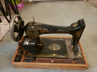 Singer Sewing Machine 1908 Model 27 Vintage