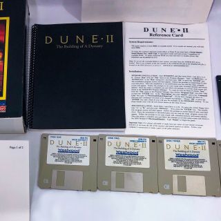 Dune II 2 The Building Of A Dynasty PC Big Box Rare 6