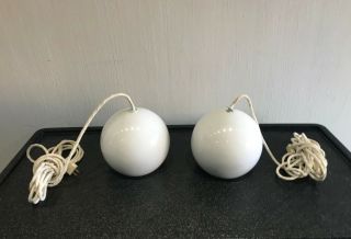 Vintage Topan Ball Pendant Lamps By Verner Panton For Louis Poulsen