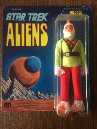 Star Trek Aliens Vintage Mego Mugato 1975 Tos Moc On Cardback