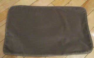 Restoration Hardware Vintage Velvet Brown Mink Pillow Cover 13x21 Rectangle 2
