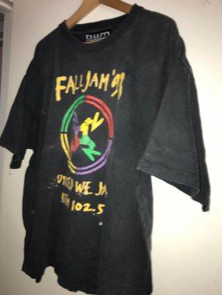 Vtg Rap Tupac Shakur T Shirt 2pac 1993 United We Jam Concert Sacramento Cali