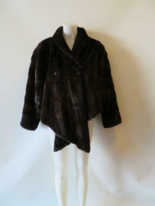 Womens Revillon Roberto Fabris Paris Mink Fur Jacket Size Large