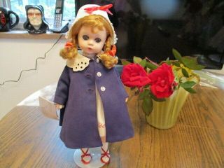 Htf Vintage 1950s Madame Alexander Lissy Doll In Navyoutfit W Wrist Tag