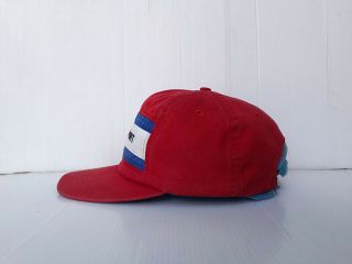 Vtg.  POLO SPORT by RALPH LAUREN Red - Blue - White Cap Hat 3 Colors Flag Adjustable 2