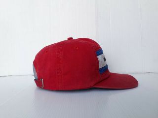 Vtg.  POLO SPORT by RALPH LAUREN Red - Blue - White Cap Hat 3 Colors Flag Adjustable 4