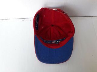 Vtg.  POLO SPORT by RALPH LAUREN Red - Blue - White Cap Hat 3 Colors Flag Adjustable 5