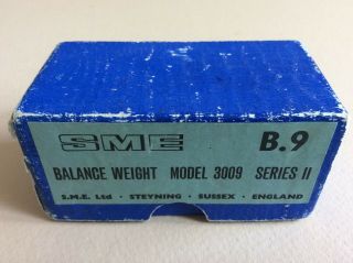 Vintage SME 3009 Tonearm B.  9 Balance Weight 4