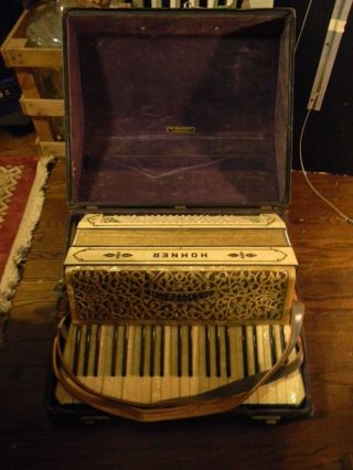 Vintage Horner Accordion From Germany With Case