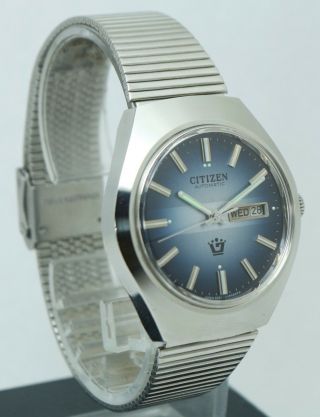Vintage & Rare Citizen 61 - 8454 NOS 17 Jewels Automatic Day & Date Men ' s Watch 2
