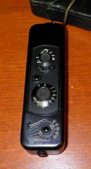 Vintage Minox Spy Camera With Leather Case & 3