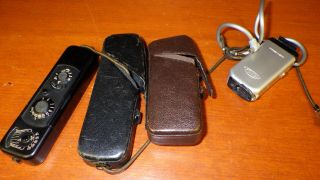 Vintage Minox Spy Camera With Leather Case & 8