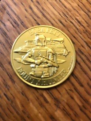 Vintage Star Wars Boba Fett Coin 1984 Droids Kenner Rare