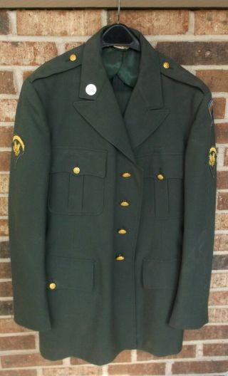 Us Military Vintage Vietnam? Korea? Army Officers Dress Uniform Jacket Coat Pant