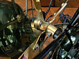 Antique Electric Fan Dayton Vintage Old Restored Brass Blade 8