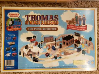 Thomas wooden Railway Rare Magic Railroad 100 Piece Movie Set Please Read 2