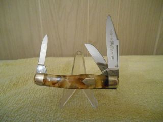 Vintage 3 Blade Fight N Rooster Frank Buster Solingen Germany Pocket Knife