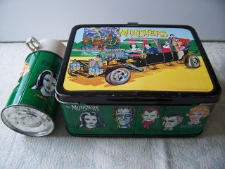 Vintage 1965 Munsters Lunch Box & Thermos All All