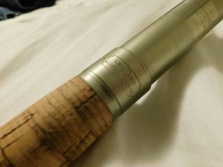 Antique c.  1900 H.  L.  Leonard bamboo fly fishing rod SALMON 14 ' 9