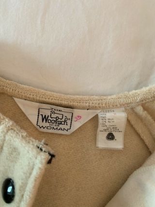 VTG Woolrich Wool Hudson Bay Blanket Stripe Snap Sweater Women ' s MEDIUM USA 2