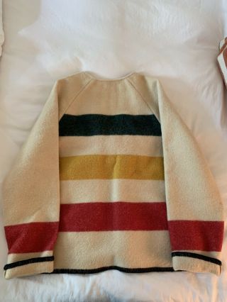 VTG Woolrich Wool Hudson Bay Blanket Stripe Snap Sweater Women ' s MEDIUM USA 3