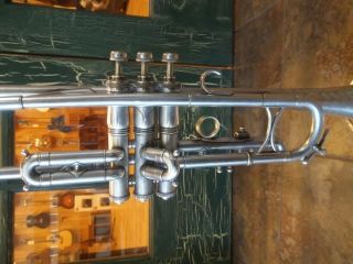 Vintage King Liberty Model by H.  N.  White Clev ' d O Silver Trumpet S/N 96548 S 11