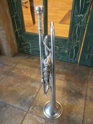 Vintage King Liberty Model by H.  N.  White Clev ' d O Silver Trumpet S/N 96548 S 2