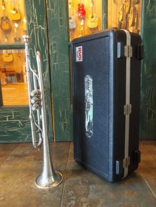 Vintage King Liberty Model by H.  N.  White Clev ' d O Silver Trumpet S/N 96548 S 3