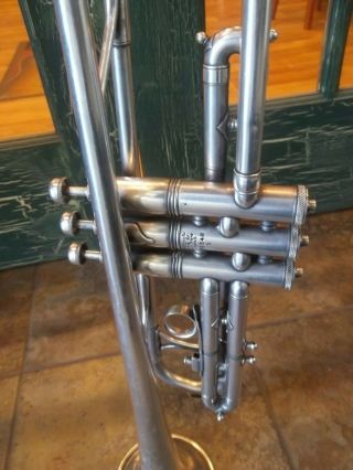 Vintage King Liberty Model by H.  N.  White Clev ' d O Silver Trumpet S/N 96548 S 4