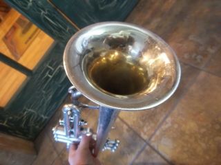 Vintage King Liberty Model by H.  N.  White Clev ' d O Silver Trumpet S/N 96548 S 9