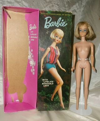 Gorgeous Silver Sheen Blond American Girl Barbie Doll W.  Box