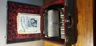 Lo Duca Bros Accordion.  Accordian Italy Vintage With Case And Books