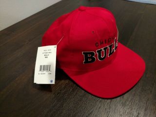 Vintage 90 ' s Chicago Bulls Starter Snapback Hat Cap WITH TAGS NBA 2