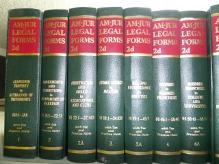 Law Books: American Jurisprudence 2d Vols 1 - 20,  1990 Supps Green Color Vintage