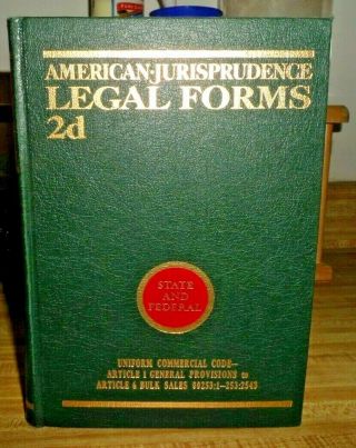 Law Books: American Jurisprudence 2d vols 1 - 20,  1990 Supps Green Color Vintage 2