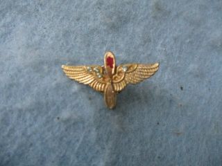 WWII US Air Corps Earrings Pilot Officer Sweet Heart Prop and Wings AAF WW2 4