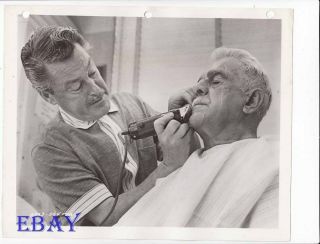 Boris Karloff Make - Up Man Vintage Photo