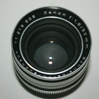 Vintage Schneider - Kreuznach Xenon F1.  9 50mm Lens
