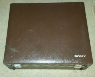 Vintage Sony Avc - 3250 Television Tv Video Camera With Case Lens 1:1.  8 12.  5 - 75mm