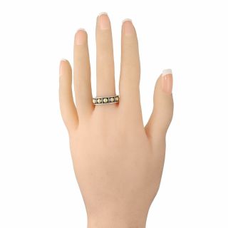 Caviar Lagos 18k Yellow Gold Sterling Silver Band Ring 7